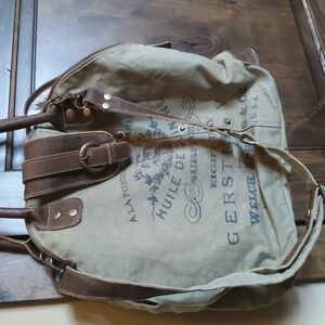 Myra canvas leather bag.